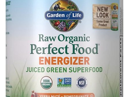 Garden of Life, Raw Organics, Perfect Food Energizer, Yerba Mate Pomegranate, 9.73 oz Fashion