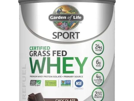 Garden of Life, Sport Certified Grass Fed Whey Protein, Chocolate, 23.28 oz Online Hot Sale