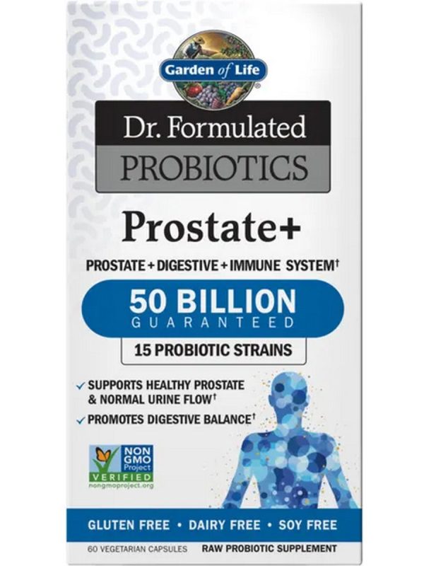 Garden of Life, Dr. Formulated, Prostate +, 60 Vegetarian Capsules Discount