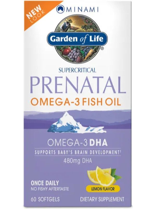 Garden of Life, Minami Prenatal Omega-3 Fish Oil, Lemon, 60 Softgels Hot on Sale