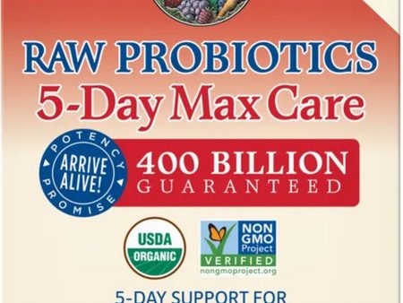 Garden of Life, Raw Probiotics 5 Day Max Care, 2.4 oz Hot on Sale