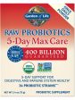 Garden of Life, Raw Probiotics 5 Day Max Care, 2.4 oz Hot on Sale