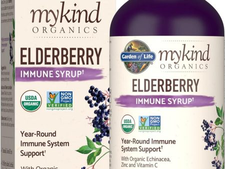 Garden of Life, MyKind Organics,, Elderberry Syrup, 6.59 fl oz Online Hot Sale