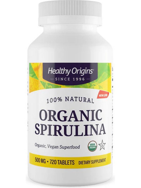 Healthy Origins, Organic Spirulina, 500 mg, 720 Tablets For Cheap