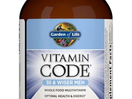 Garden of Life, Vitamin Code, 50 & Wiser Men, 240 Vegetarian Capsules Supply