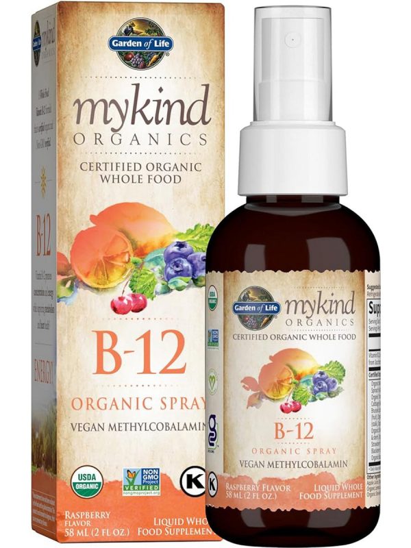 Garden of Life, MyKind Organics, B-12 Organic Spray, Raspberry, 2 fl oz Discount