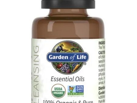 Garden of Life, Essential Oils, 100% Organic & Pure Tea Tree, 0.5 oz For Cheap