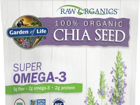 Garden of Life, Raw Organics, Organic Chia Seeds Omega-3, 12 oz Supply