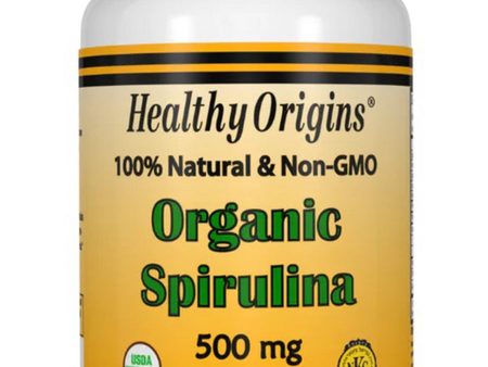 Healthy Origins, Organic Spirulina, 500 mg, 180 Tablets Online