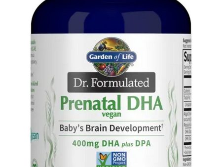 Garden of Life, Dr. Formulated, Prenatal DHA Vegan, 400 mg, 30 Softgels Hot on Sale