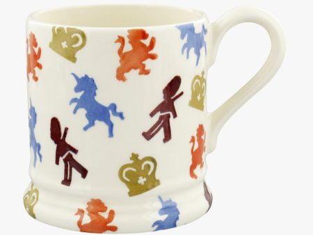 BRITISH LIONS & UNICORNS 1 2 PINT MUG Discount