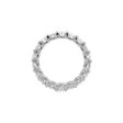 Jay Feder Platinum Oval Diamond Eternity Band Ring Online Hot Sale