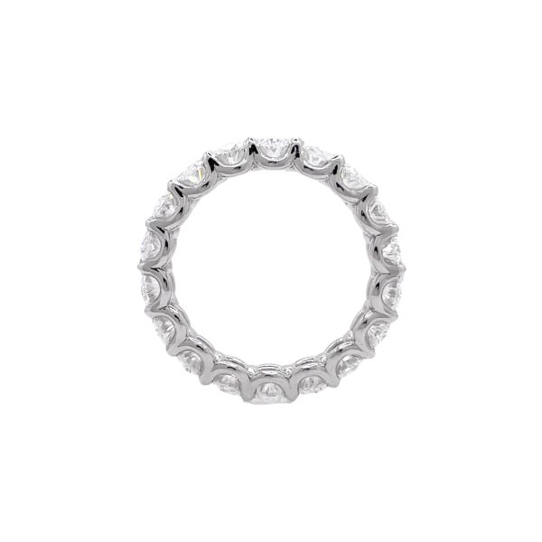 Jay Feder Platinum Oval Diamond Eternity Band Ring Online Hot Sale