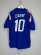 2002 04 FRANCE ZIDANE #10 HOME SHIRT (XL) ADIDAS For Cheap