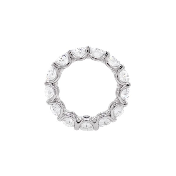 Jay Feder Platinum Oval Diamond Eternity Band Ring Online Hot Sale