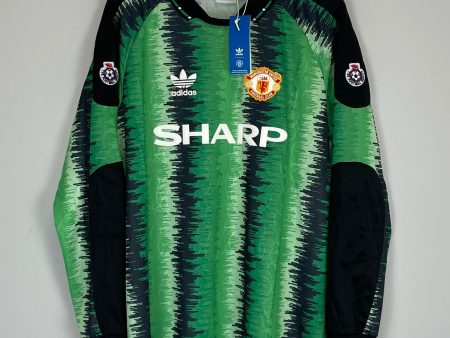 1990 MANCHESTER UNITED #1 *BNWT* GK SHIRT (XL) ADIDAS ORIGINALS Cheap