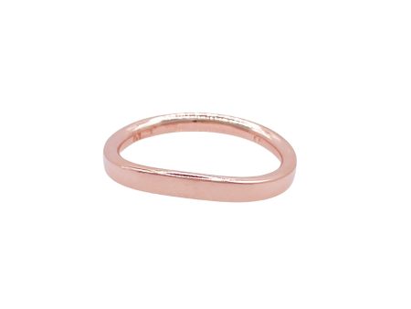 JAY FEDER 18K ROSE GOLD CURVEND BAND RING Online