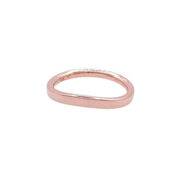 JAY FEDER 18K ROSE GOLD CURVEND BAND RING Online