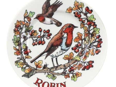 Birds In The Hedgerow Hawthorn & Robin 8 1 2 Inch Plate Online now