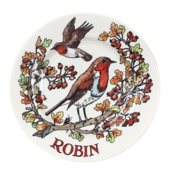 Birds In The Hedgerow Hawthorn & Robin 8 1 2 Inch Plate Online now