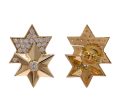 JAY FEDER 14K YELLOW GOLD DIAMOND DOUBLE STAR EARRINGS Online Sale