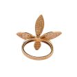 Jay Feder 14k Yellow Gold Fancy Flower Diamond Pave Ring For Discount