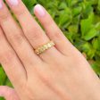 Jay Feder 18k Yellow Gold Pear Yellow Diamond Bezel Milgrain Band Ring Online Sale