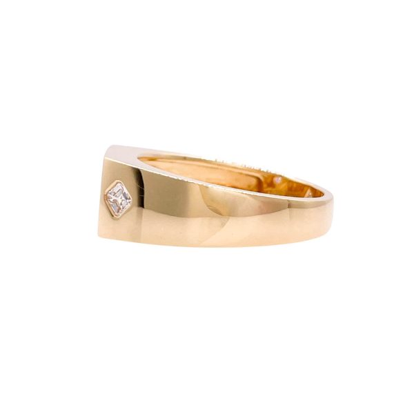 JAY FEDER 18K YELLOW GOLD MARQUISE DIAMOND 3 STONE RING Hot on Sale