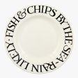 Black Toast Fish & Chips 10 1 2 Inch Plate Discount