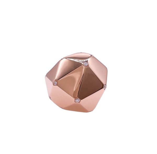 SOFRAGEM 18K ROSE GOLD DIAMOND GEODOME COCKTAIL RING For Discount