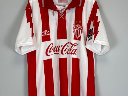 1995 96 NECAXA #6 HOME SHIRT (L) UMBRO Online Sale