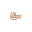 Jay Feder 14k Yellow Gold Emerald cut Diamond Wrap Ring Fashion