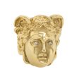 Jay Feder 18K Yellow Gold Versace-Style Face Ring For Cheap