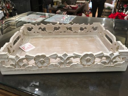 Wooden cutout tray For Sale