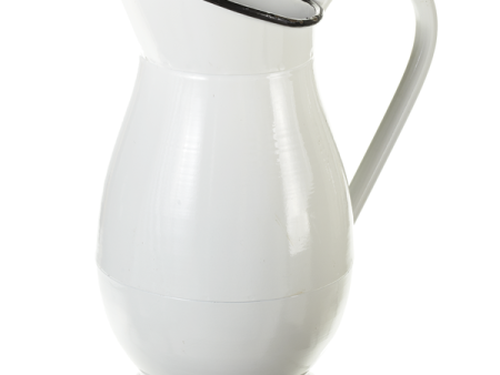 White Enamel Pitcher Discount