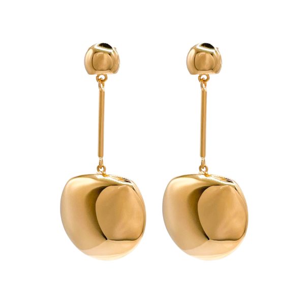 Jay Feder 14k Yellow Gold Large Drop Earrings For Cheap