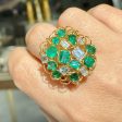 Jay Feder 18K Yellow Gold Emerald & Diamond Ring Online Sale