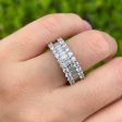 JAY FEDER 18K WHITE GOLD DIAMOND ETERNITY BAND RING Fashion