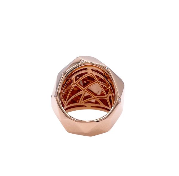 SOFRAGEM 18K ROSE GOLD DIAMOND GEODOME COCKTAIL RING For Discount