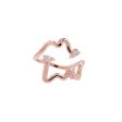 Jay Feder 18k Rose Gold Diamond Freeform Cocktail Ring Online Sale