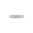 Jay Feder Platinum Oval Diamond East-West Eternity Band Ring Discount