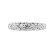 Jay Feder 14k White Gold Round Diamond Eternity Wedding Band For Discount