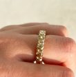 Luisa Alexander 14K Yellow Gold Diamond Goldstone Eternity Band Cheap