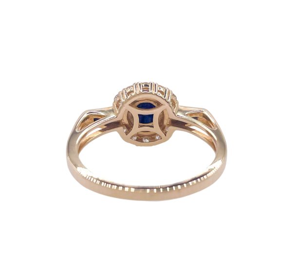 JAY FEDER 14K YELLOW GOLD LAPIS LAZULI DIAMOND RING Cheap