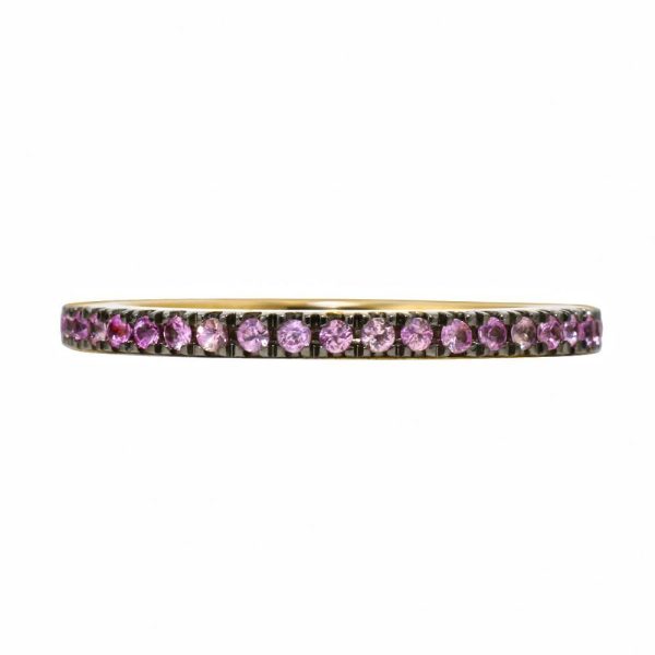 Khai Khai 18k yellow gold Pink Sapphire Band Ring on Sale