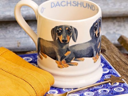 Black & Tan Dachshund 1 2 Pint Mug For Sale