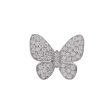 JAY FEDER 14K WHITE GOLD DIAMOND BUTTERFLY RING Supply