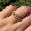 Jay Feder 18k Yellow Gold Yellow Oval Diamond Band Ring Supply