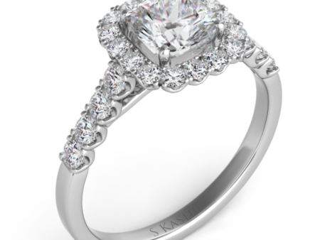 Jay Feder 14K White Gold Diamond Semi-mount Sale