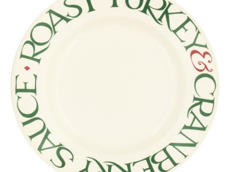 Christmas Toast Roast Turkey 10 1 2 inch Plate on Sale